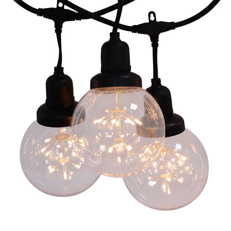 G125 Starry Sky String Light 3.66M With 6 Blubs AC120V 2200K 200lm